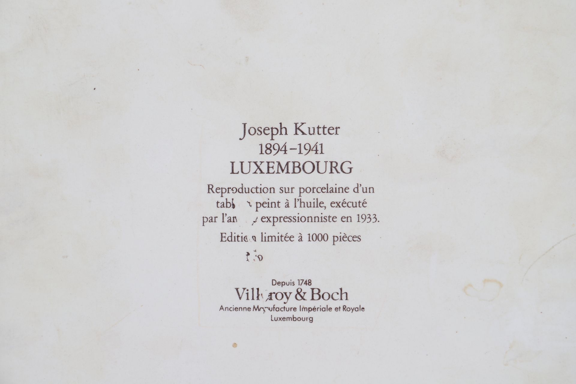 Joseph Kutter (1894-1941) par V&B Artiste peintre expressionniste [...] - Image 2 of 2