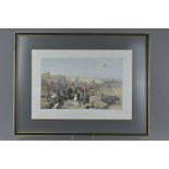 A framed and glazed print of the 'Russian rifle pit'. Published June 11th 1855 by Paul & Dominic Col