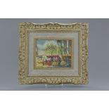 A French framed oil on canvas 'View of Paris' by Andre Franchet (1896 - 1961) Singed bottom right A.
