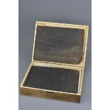 Two important Chinese wooden printing blocks in a later carrying box. The print dated second year of