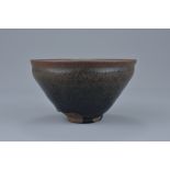 A quality Chinese Song dynasty (960-1280 AD) Jianyao Hare's Fur pottery tea bowl. Possibly of the pe