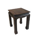 Chinese Hardwood Square Stool, 50cms high x 40cms wide