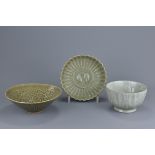 Three Chinese Pottery Bowls