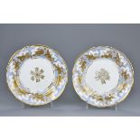 Pair of Nantgarw China Works Porcelain Dessert Plates, Circa 1820