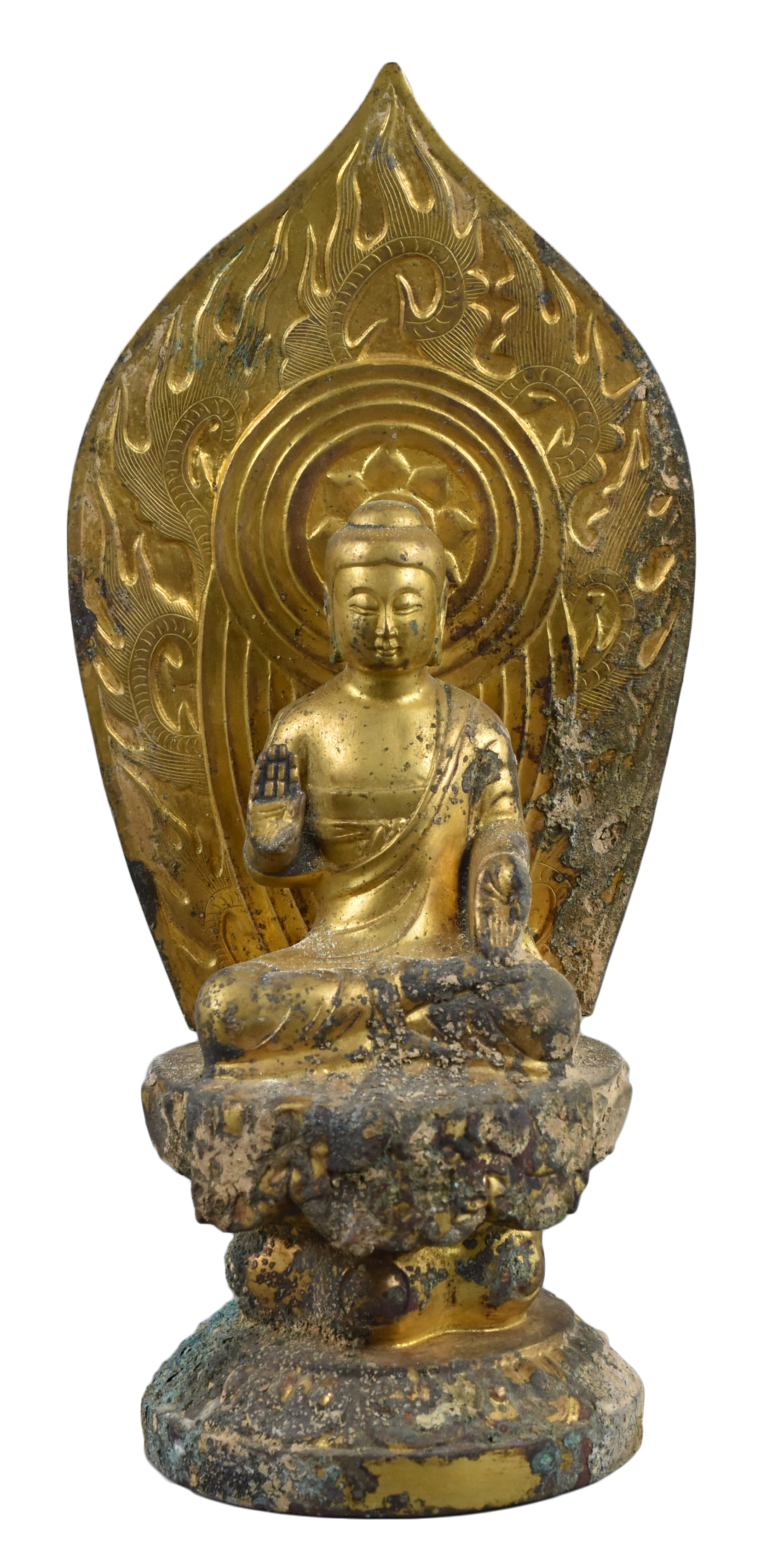 A Chinese Gilt Bronze Figure of Buddha