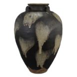 A Large Chinese Stoneware Jar with Suffused Glazed 43CM