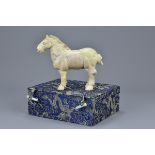 A Chinese Hardstone Figure of a Horse