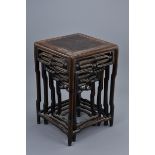 Nest of Four Chinese Hongmu Stands, 19th Century