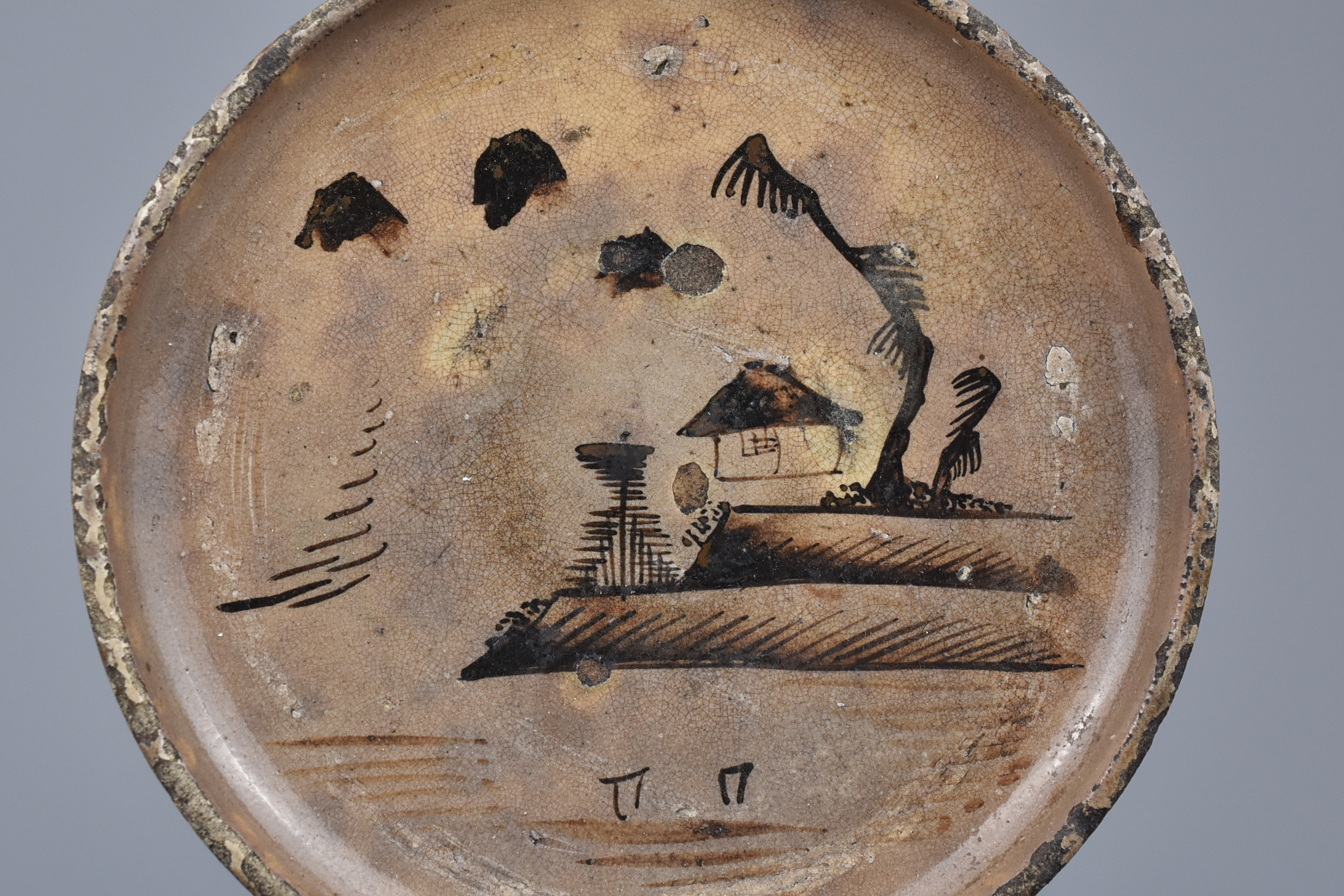 A Japanese Seto Ware Andon-Zara Dish – Edo Period - Image 4 of 7