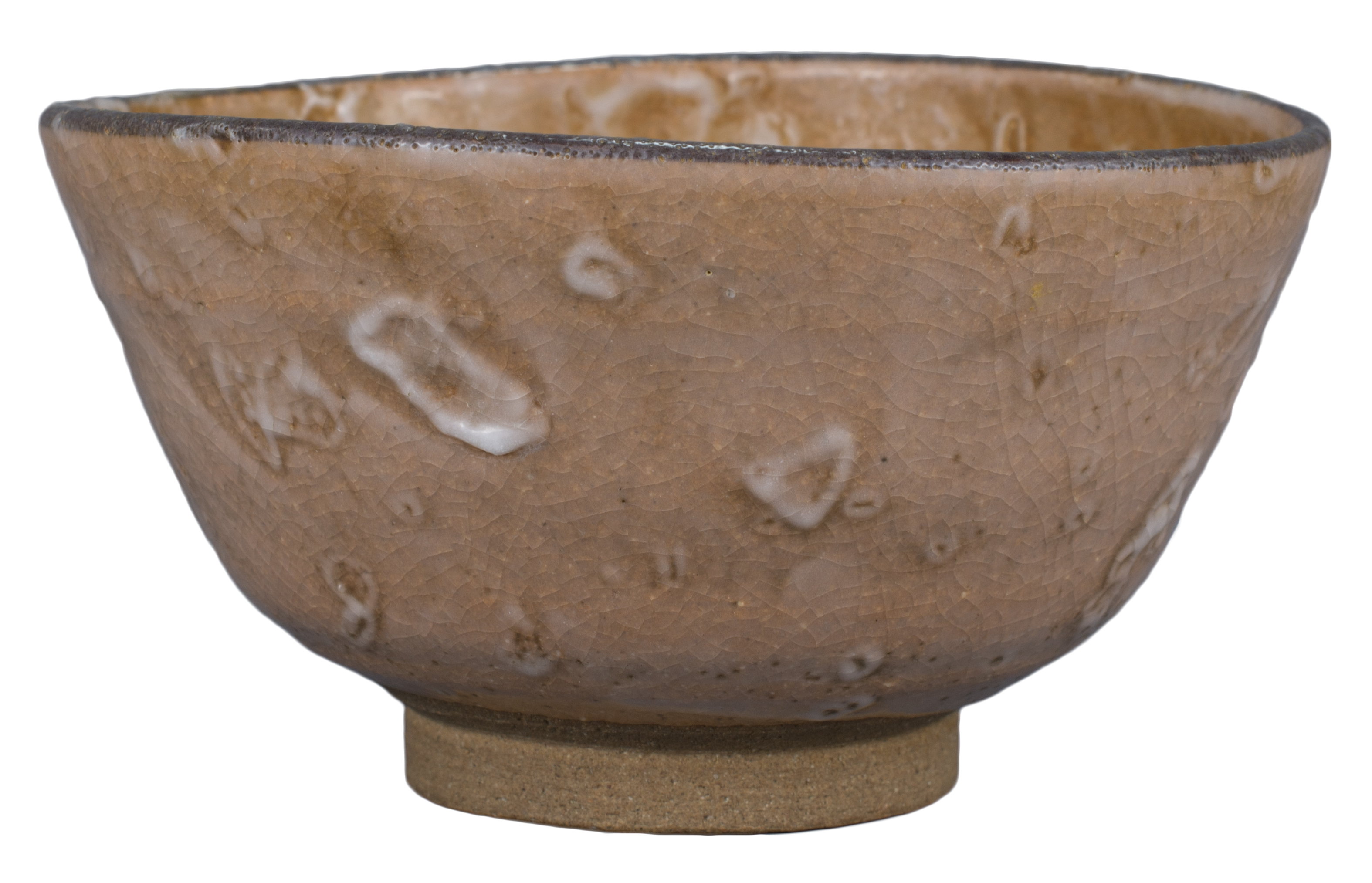 A Japanese 19th Century Karatsu Kawakujira Pottery Tea Bowl