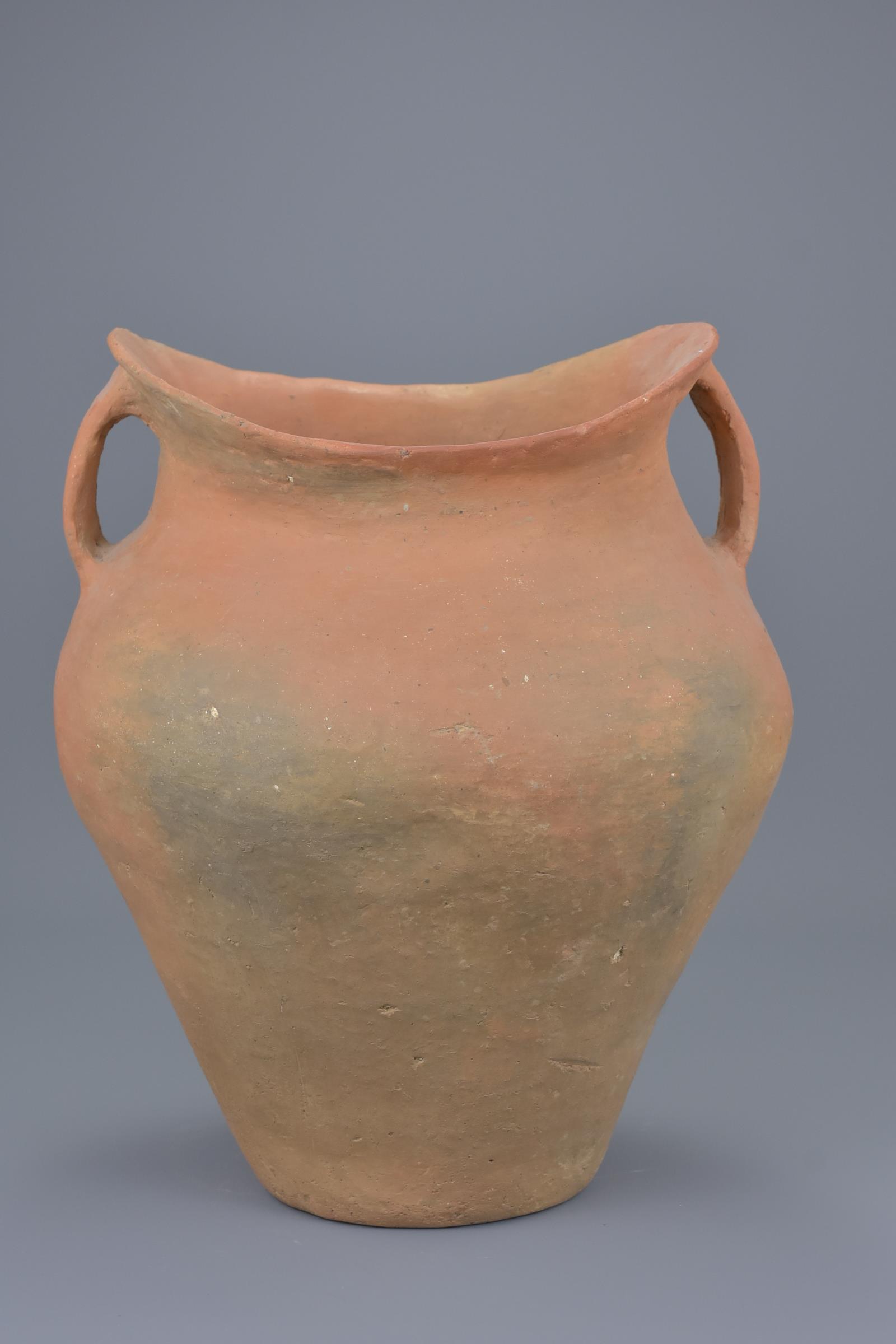 A Large Chinese Neolithic Red Pottery Jar - Siwa Culture (c. 1350 BC) - Image 4 of 8