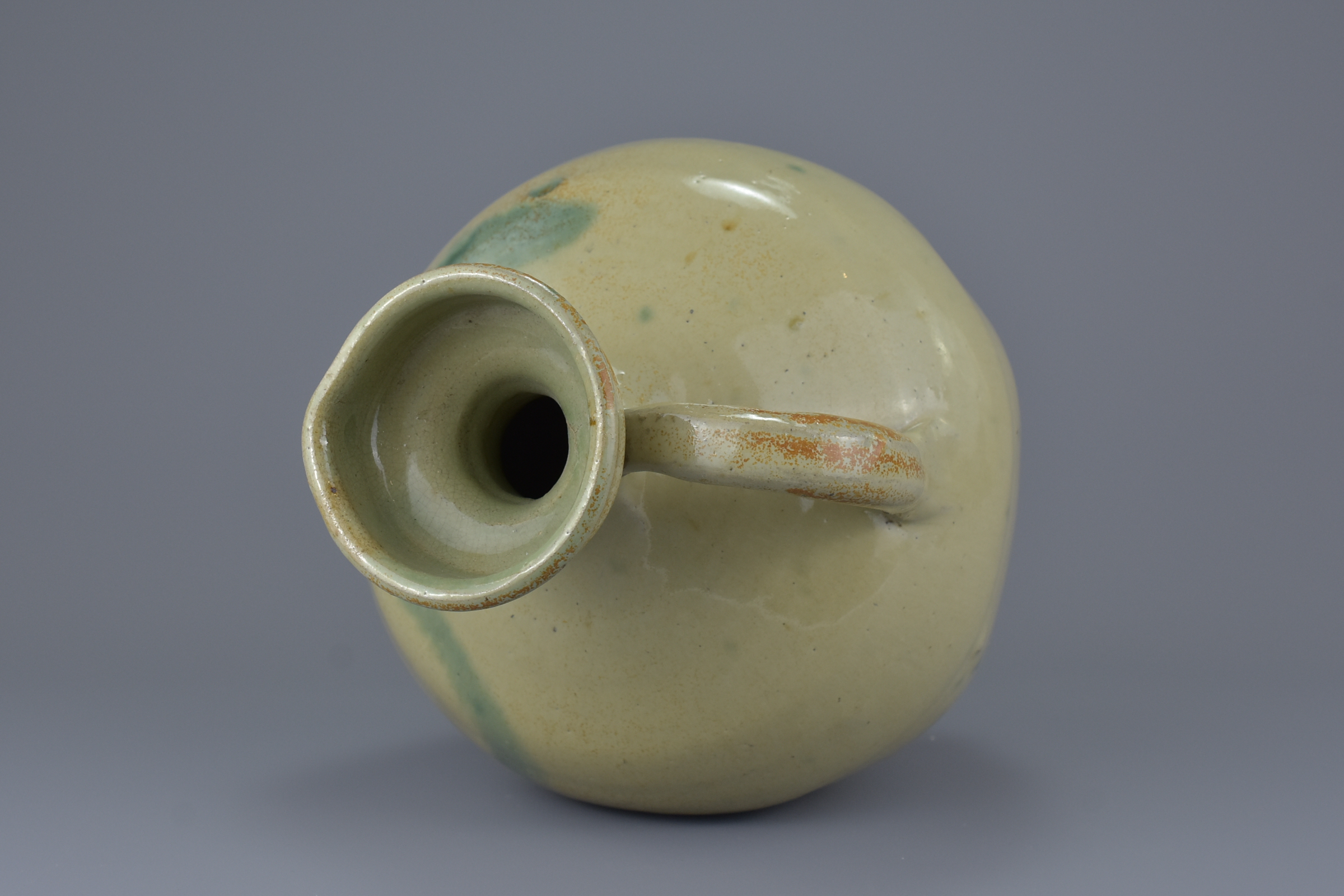 A Rare Chinese Yuan / Ming Glazed Stoneware Jug / Ewer - Image 7 of 7