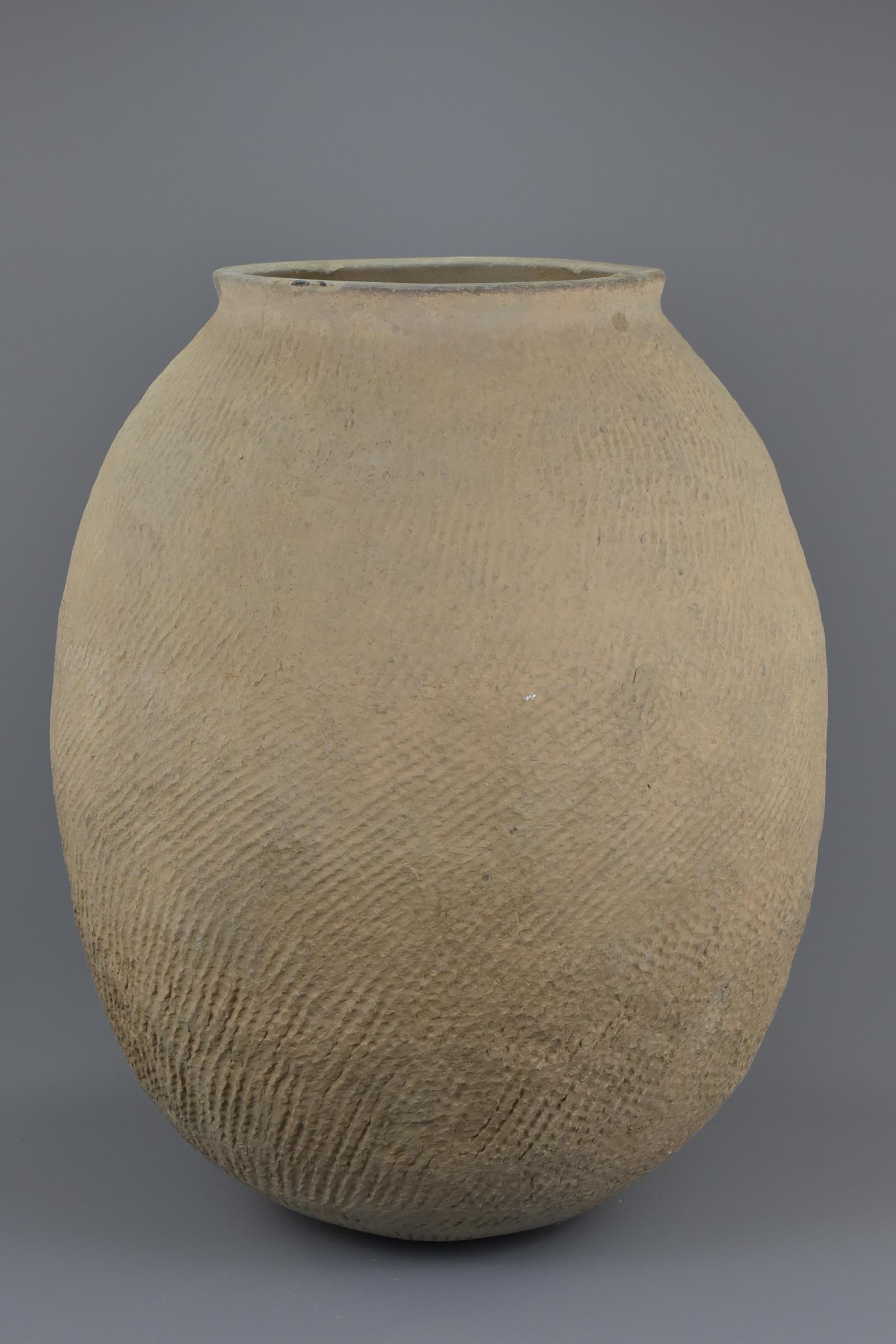 An Exceptionally LARGE Chinese Neolithic / Bronze Age Impressed Pottery Jar with Oxford TL Test - Image 3 of 7