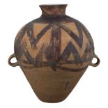 A Large Chinese Neolithic Machang Painted Pottery Jar (2300-2000 BC)