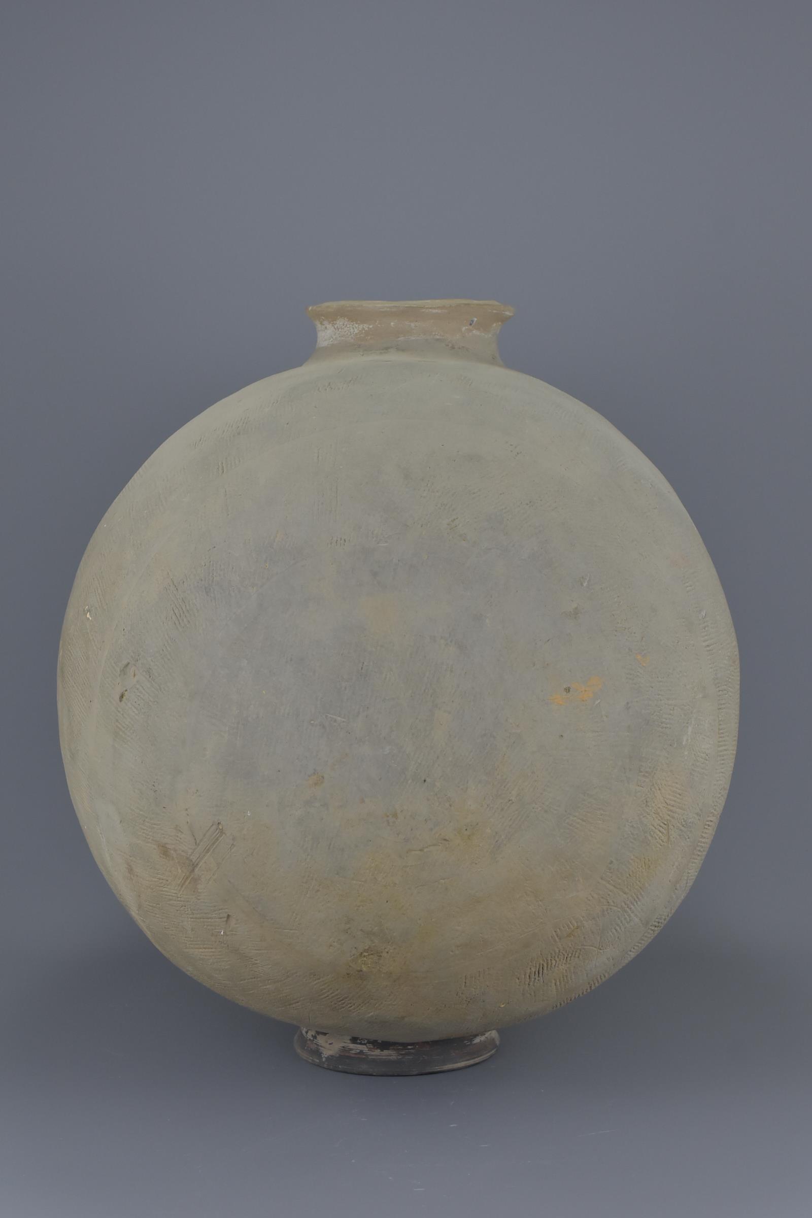 An Exceptionally LARGE Early Chinese Pottery Cocoon Jar with Oxford TL Test – Han Dynasty or Earlier - Image 5 of 11