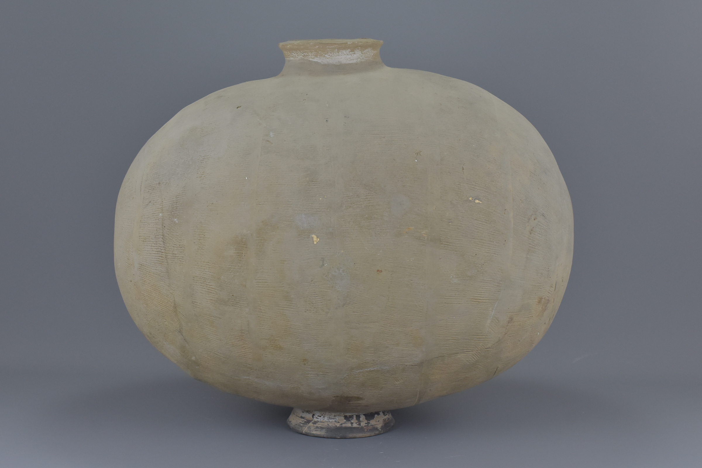 An Exceptionally LARGE Early Chinese Pottery Cocoon Jar with Oxford TL Test – Han Dynasty or Earlier - Image 4 of 11