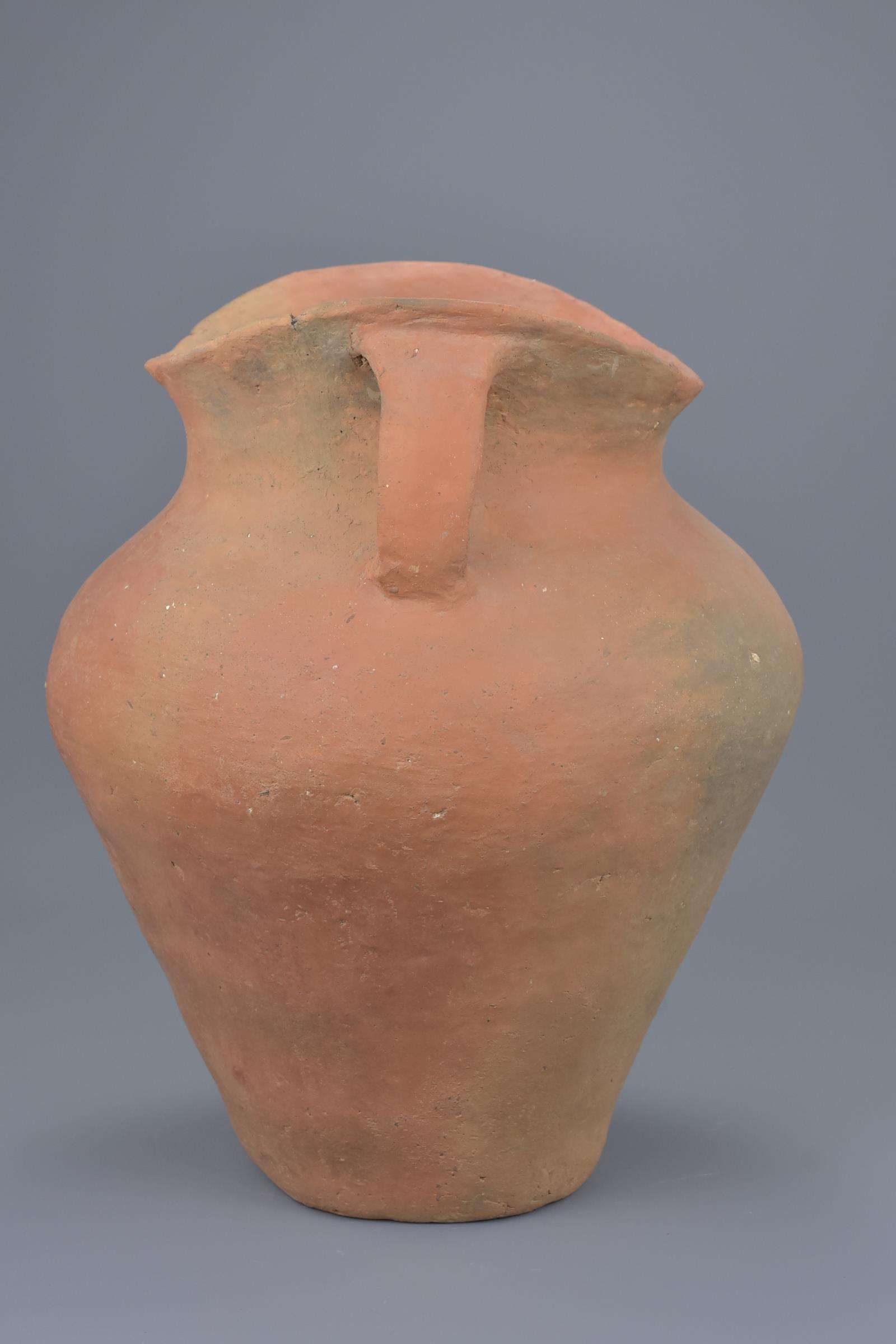 A Large Chinese Neolithic Red Pottery Jar - Siwa Culture (c. 1350 BC) - Image 3 of 8