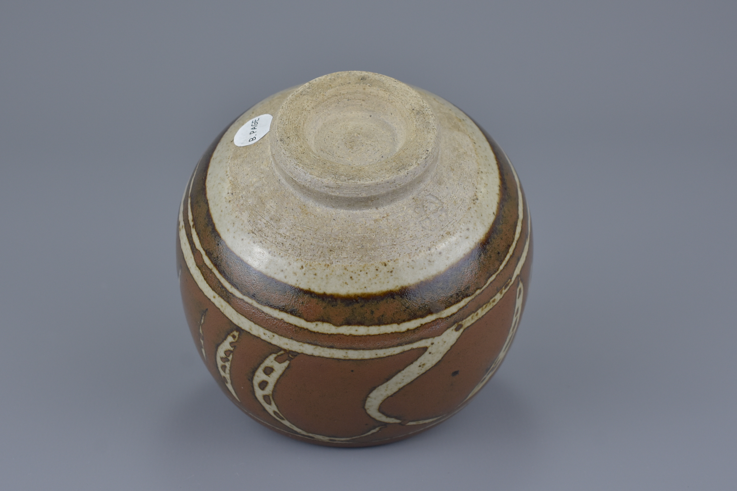 A Studio Pottery Jar, St. Ives, Bernard Leach with Gold Kintsugi Repair - Image 5 of 16