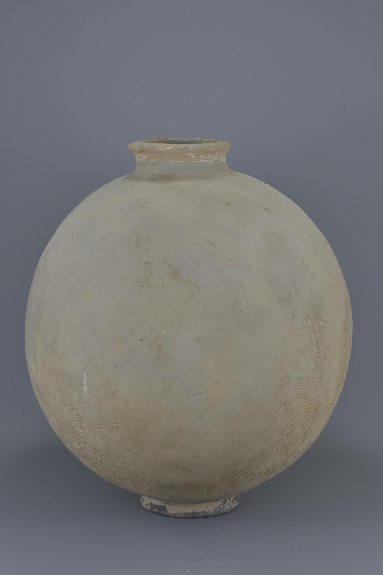 An Exceptionally LARGE Early Chinese Pottery Cocoon Jar with Oxford TL Test – Han Dynasty or Earlier - Image 3 of 11