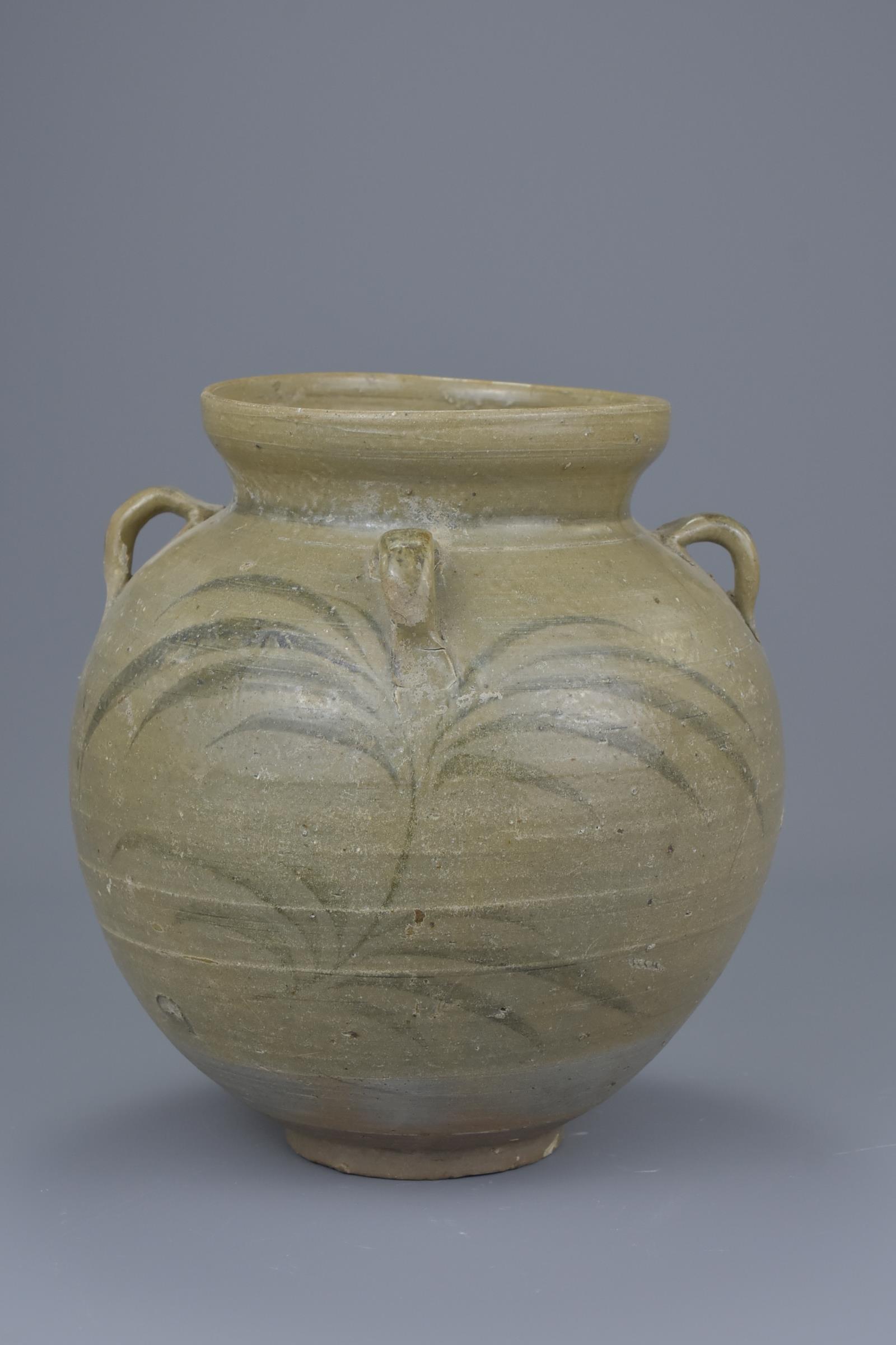 A Rare Chinese Yuan Dynasty Underglazed Jar - Image 2 of 8