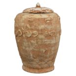 A Rare Chinese Yuan Dynasty Buddhist Zodiac Pottery Jar