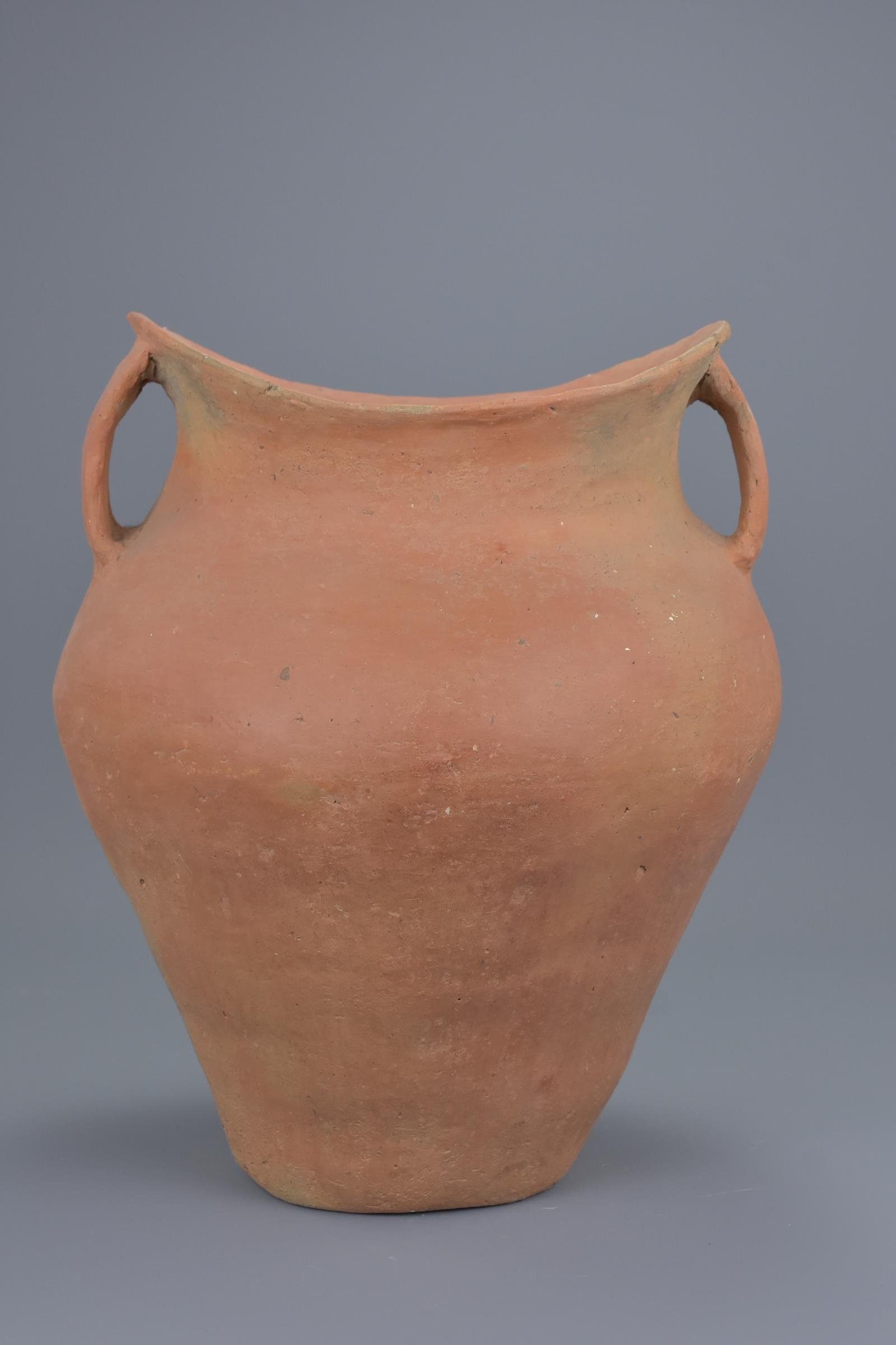 A Large Chinese Neolithic Red Pottery Jar - Siwa Culture (c. 1350 BC) - Image 2 of 8