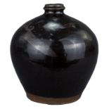 A Chinese Cizhou type Ovoid Bottle with Bird Pattern – Ming Dynasty or Later