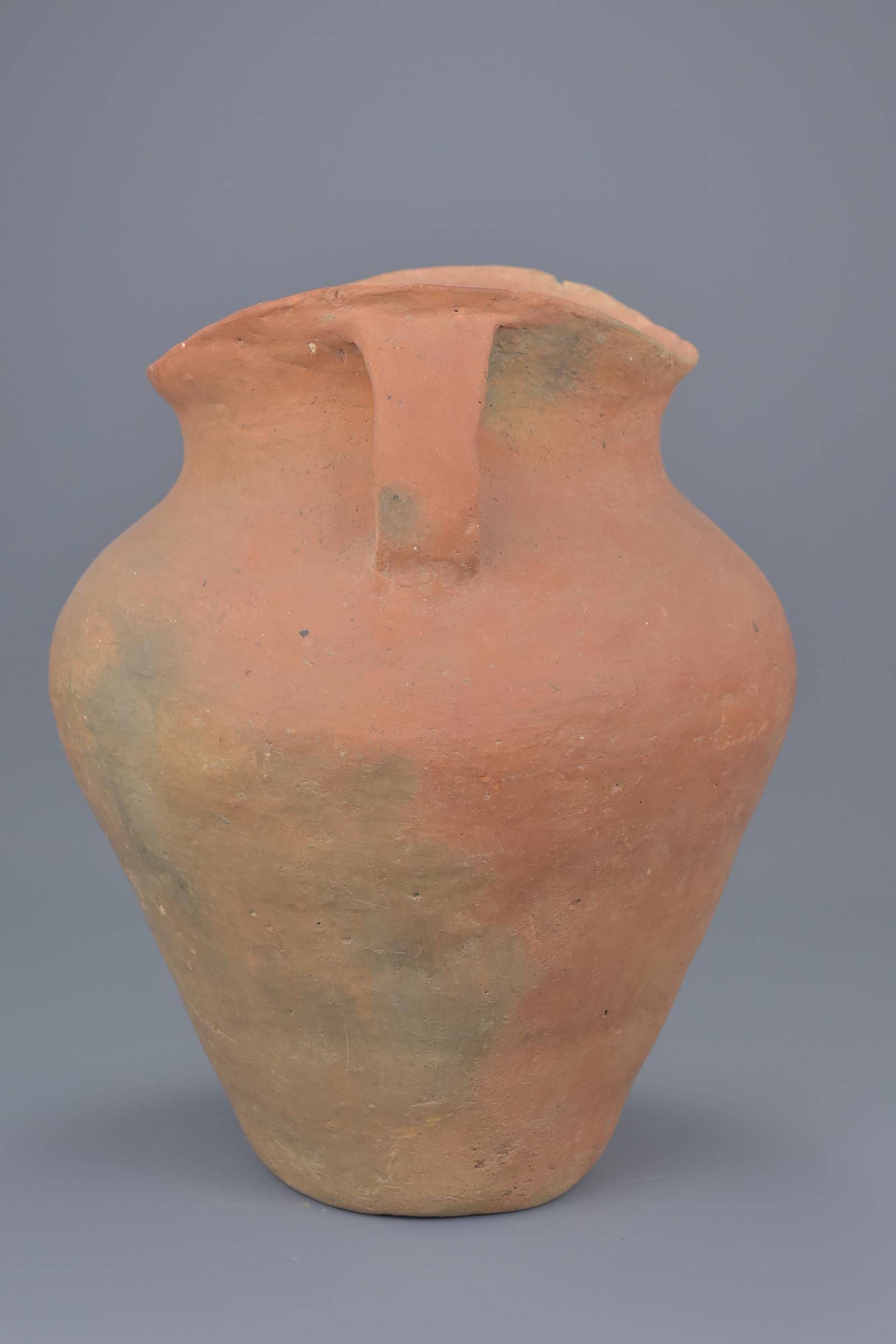 A Large Chinese Neolithic Red Pottery Jar - Siwa Culture (c. 1350 BC) - Image 5 of 8