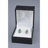 Gold 750 opal earrings