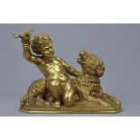 A signed Charles Menn bronze Ormolu figure