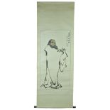 Chinese Watercolour Painting in Scroll - Fan Zeng 1987