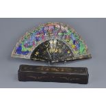 A Chinese early 20th C. fan