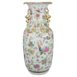 A Chinese mid 19th C. Famille rose porcelain vase