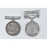 An Afghanistan medal 1878-70-80 together with a China Medal Taku Forts 1858