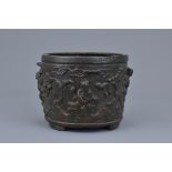 A Chinese 17/18th C. bronze censer