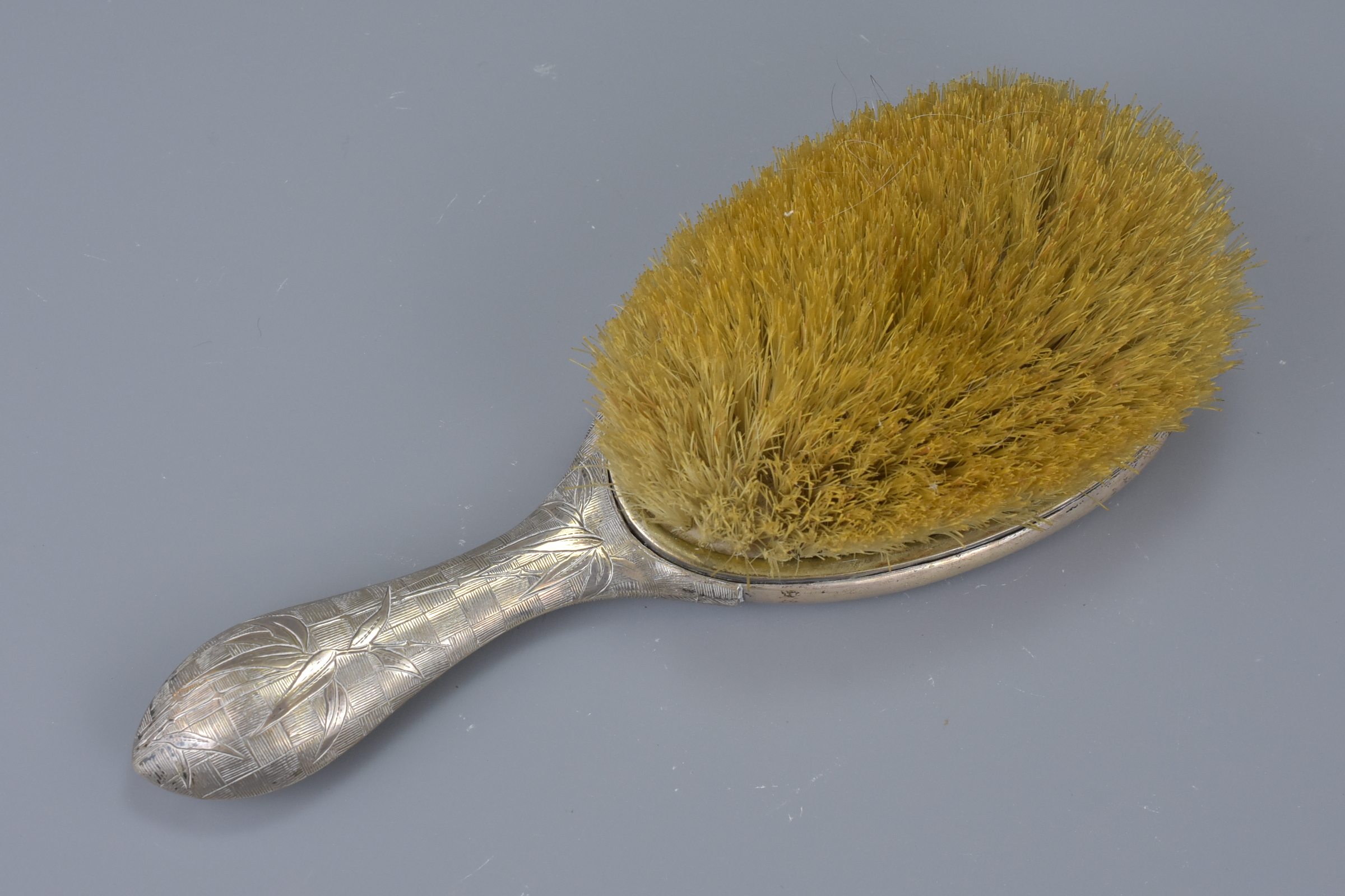 Two Chinese early 20th C. Silver cased brushes - Image 3 of 7