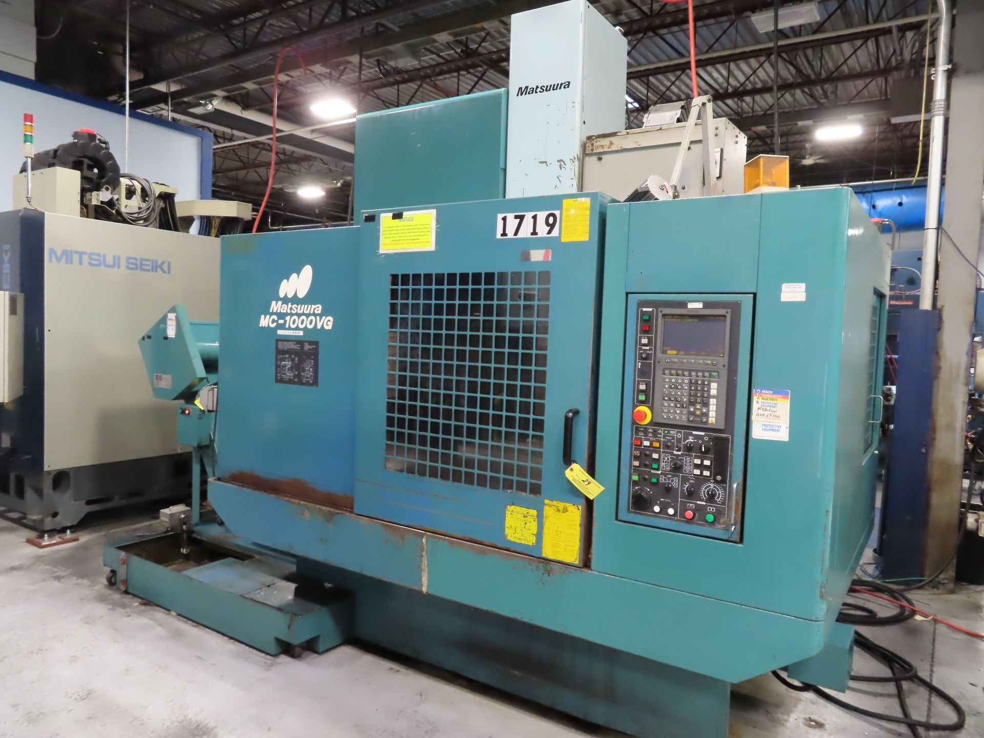 1998 Matsuura MC-1000VG CNC VMC - Image 2 of 7