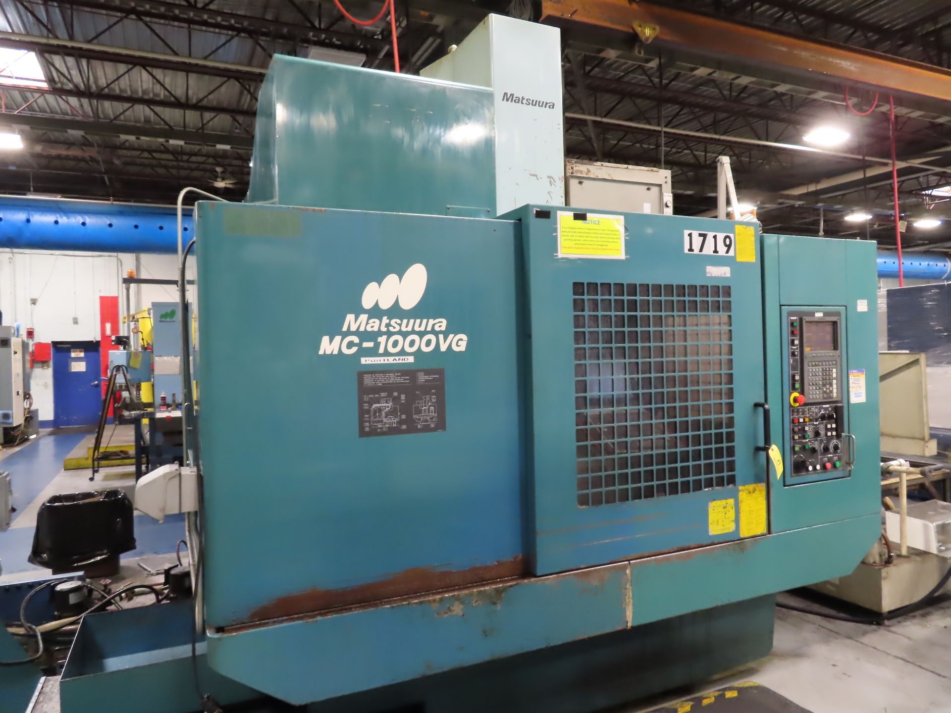 1998 Matsuura MC-1000VG CNC VMC