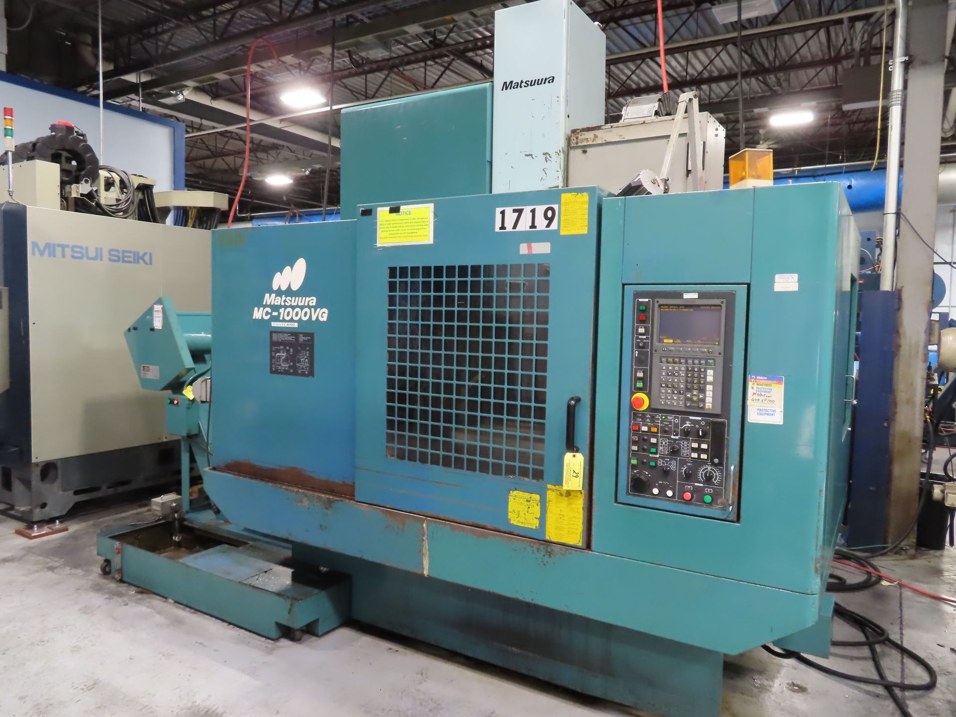 1998 Matsuura MC-1000VG CNC VMC - Image 4 of 7