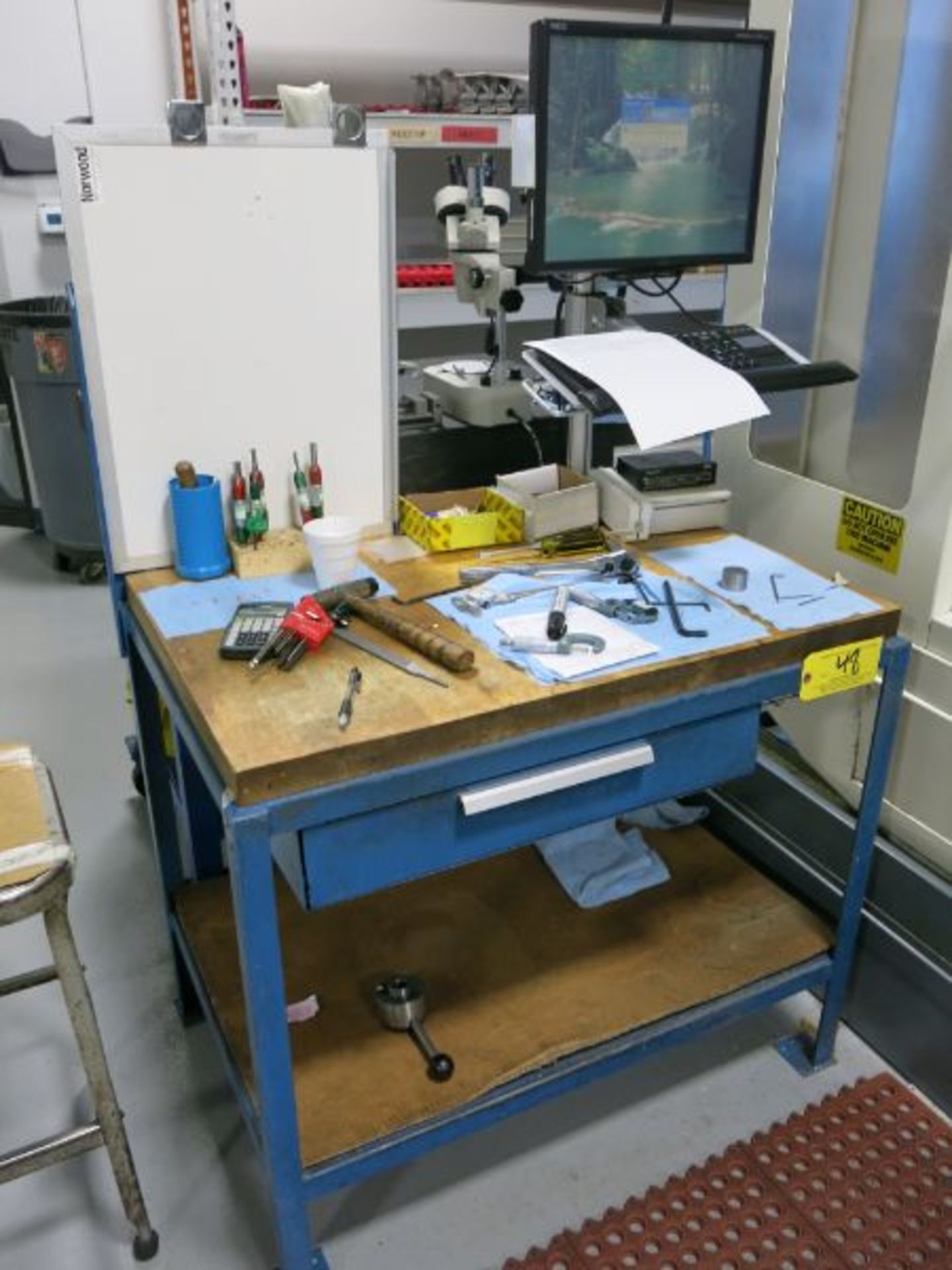 (5) Steel Frame Butcher Block Top Tables