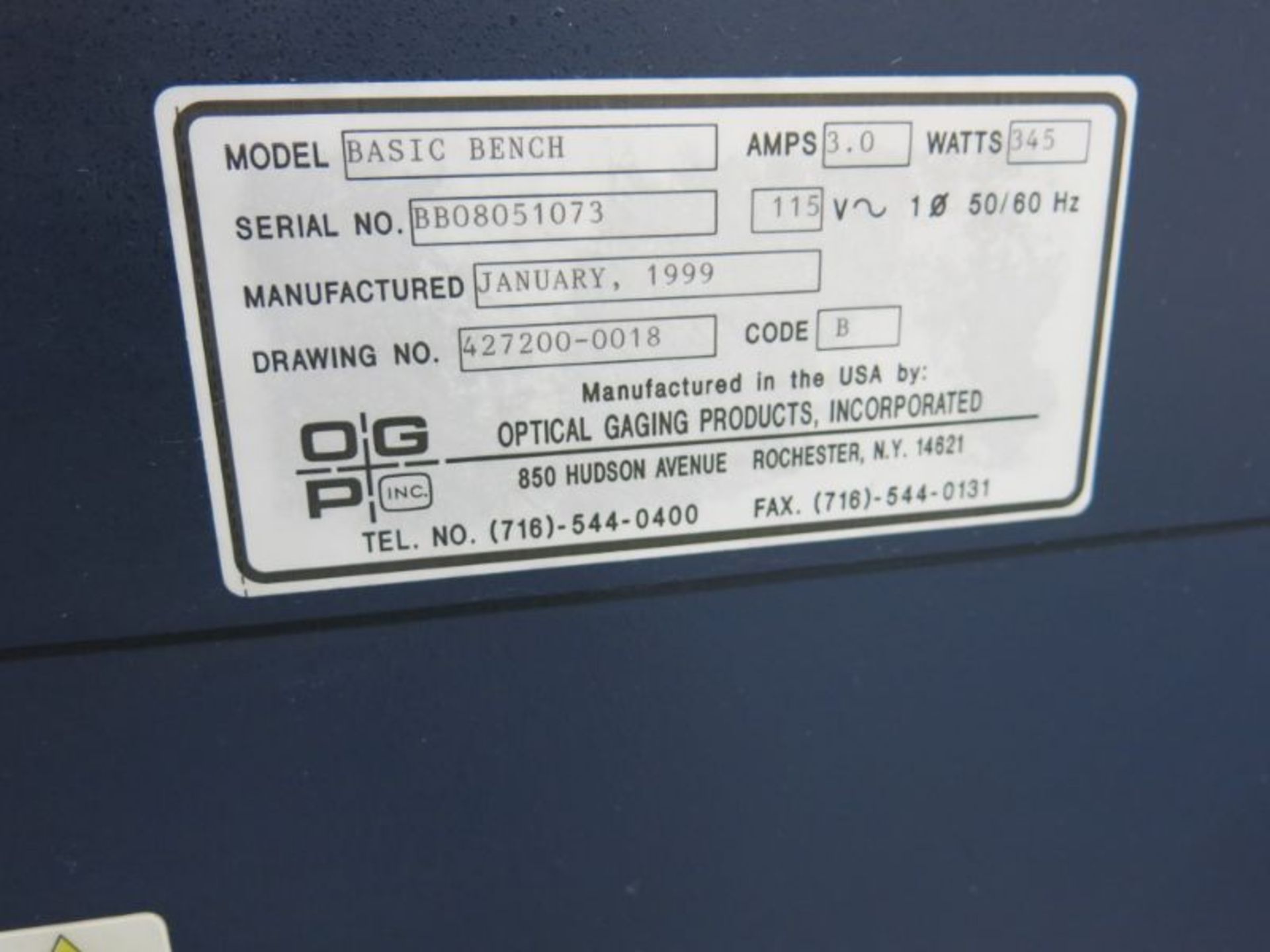 Optical Gaging Products Optical Comparator - Image 2 of 3