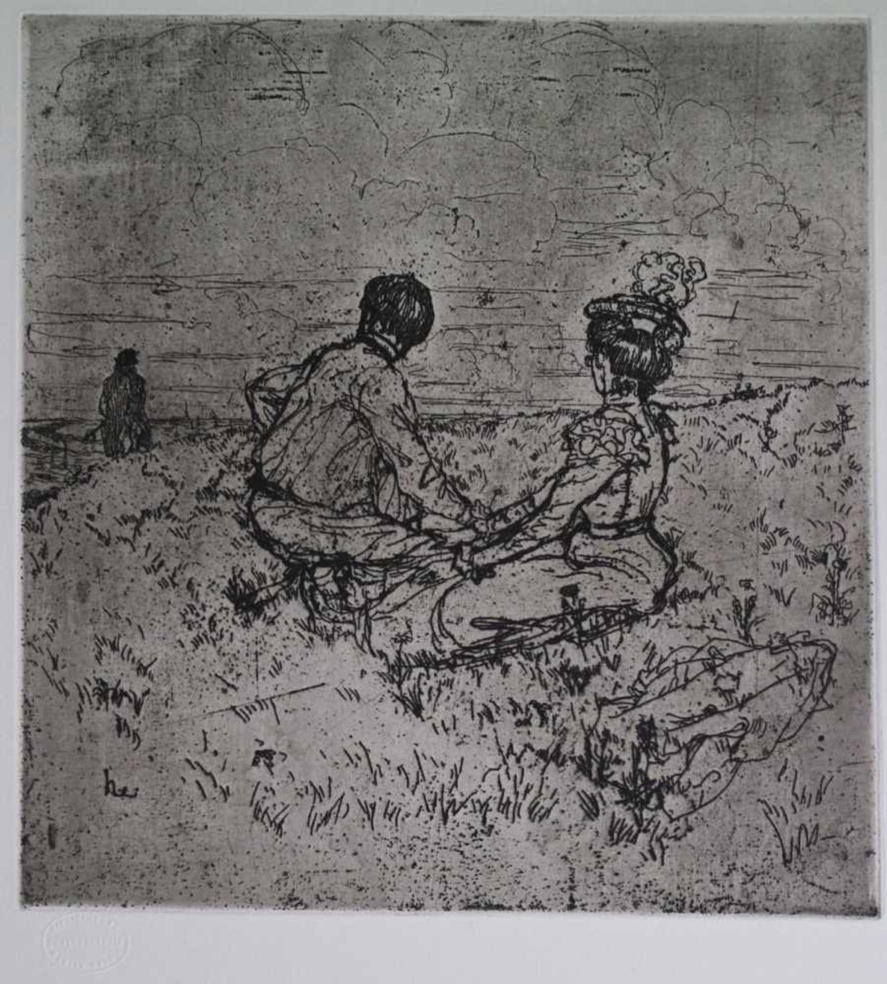 Henri EVENEPOEL (1872-1899)Etching not signed24 x 25.5 cm