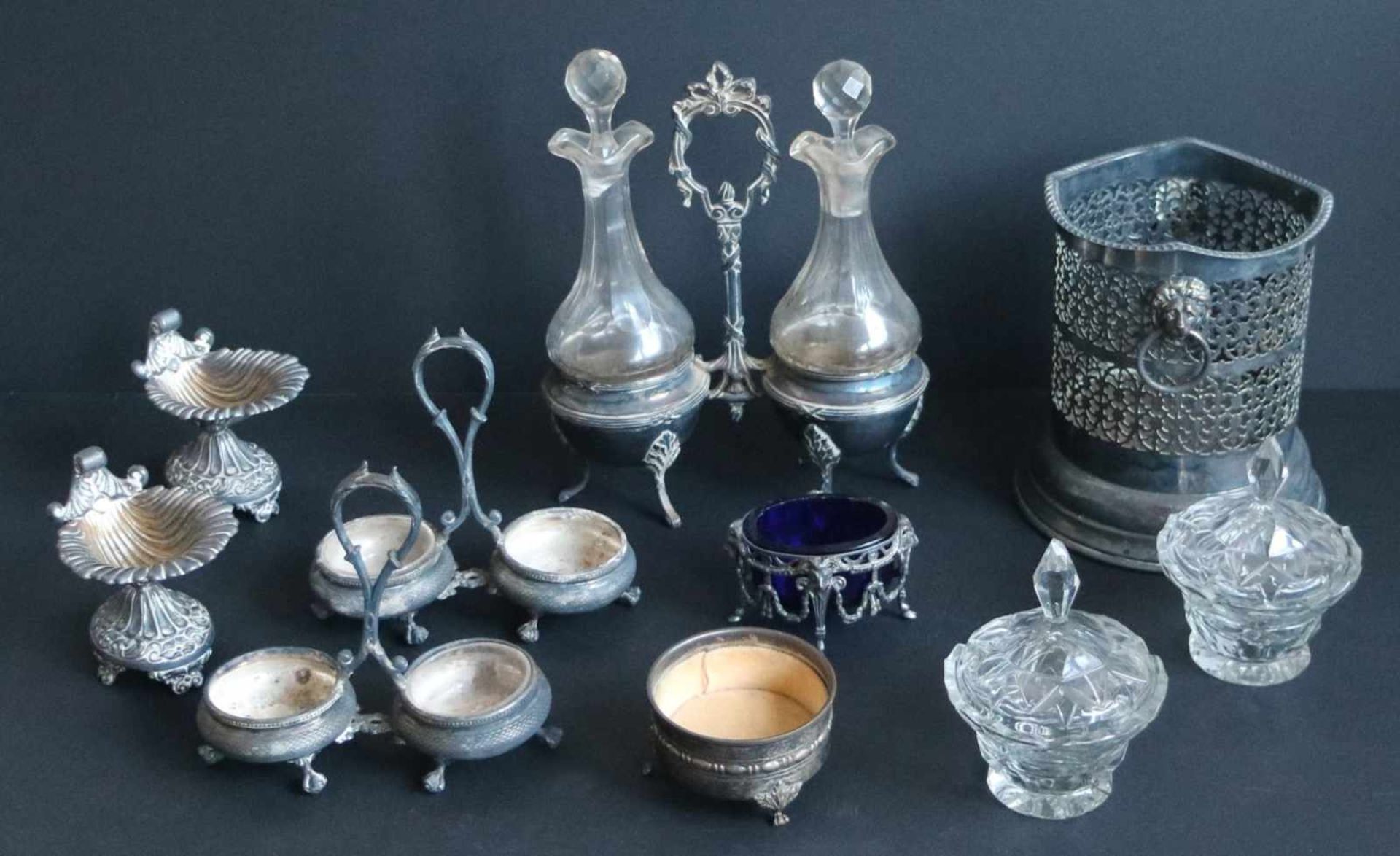 Lot silver platedLot silver platedH 4.5 tot 23 cm