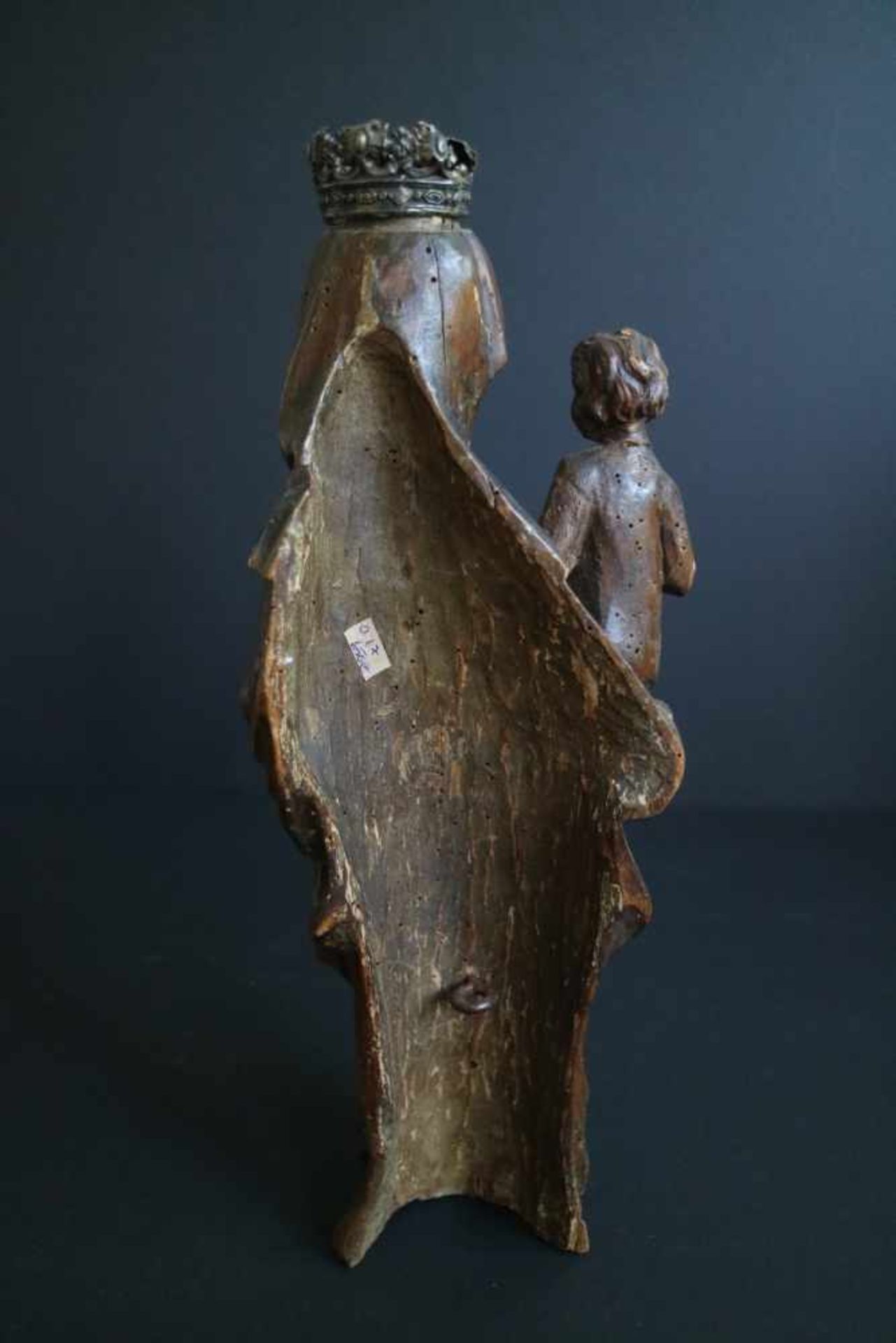 Madonna in wood 17th centuryMadonna in wood 17th centuryH 36 cm - Bild 3 aus 7