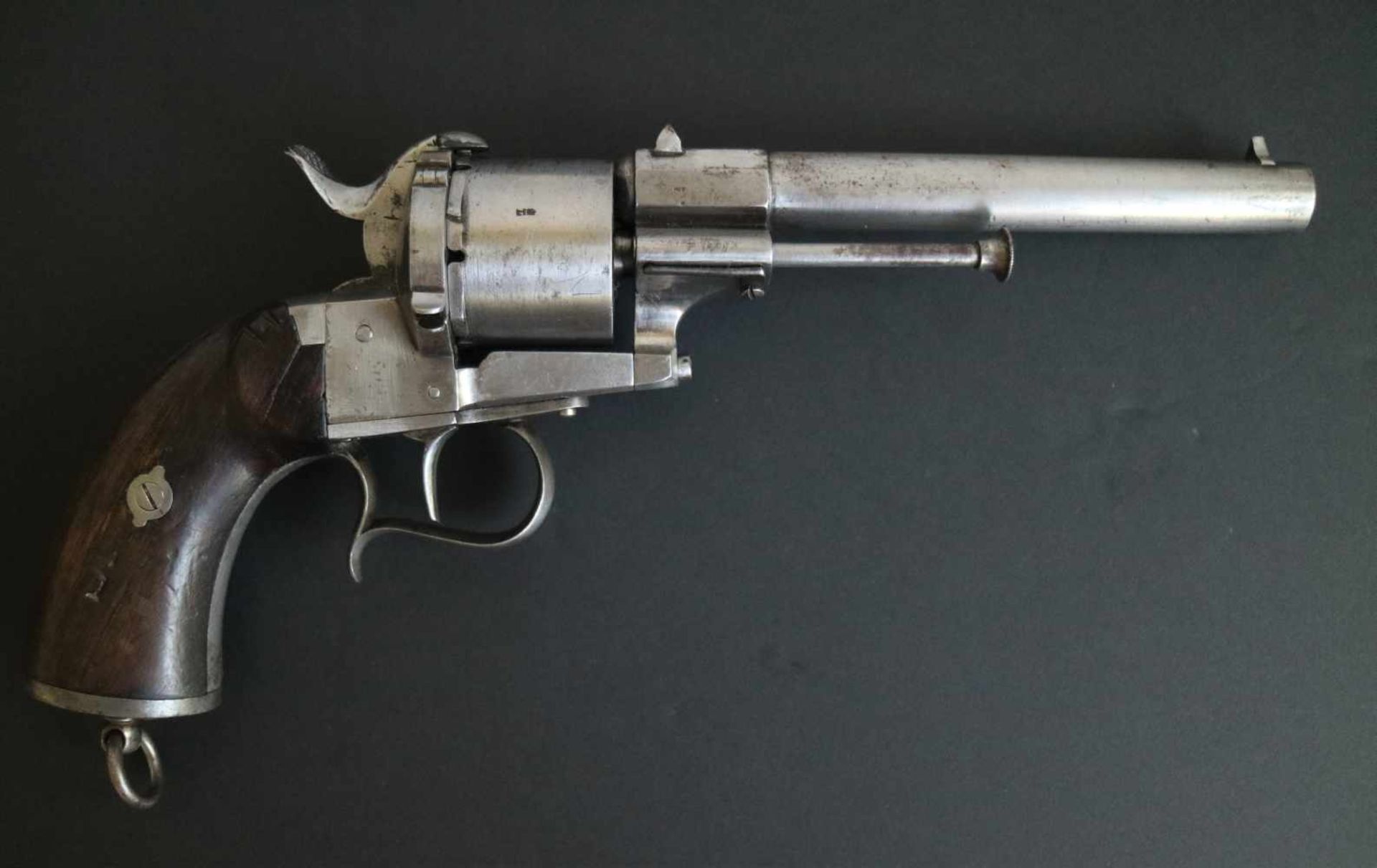 French military penfire revolverSigned E. LefaucheuxL 30 cm - Bild 3 aus 5