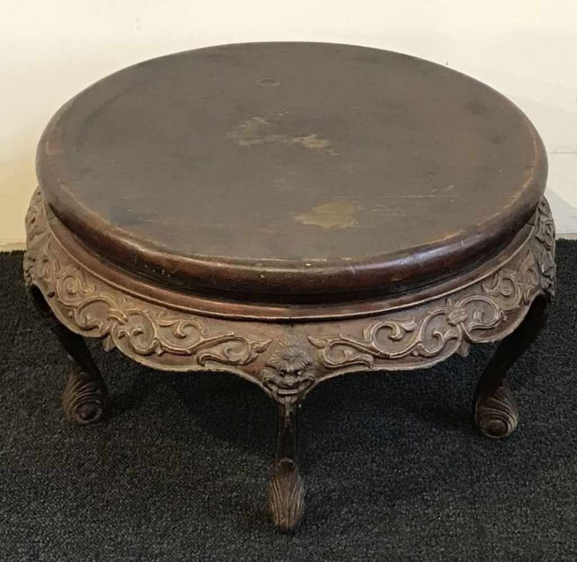 Round Chinese table18-19th century Mid Qing dynastyDia 55 H 31 cm