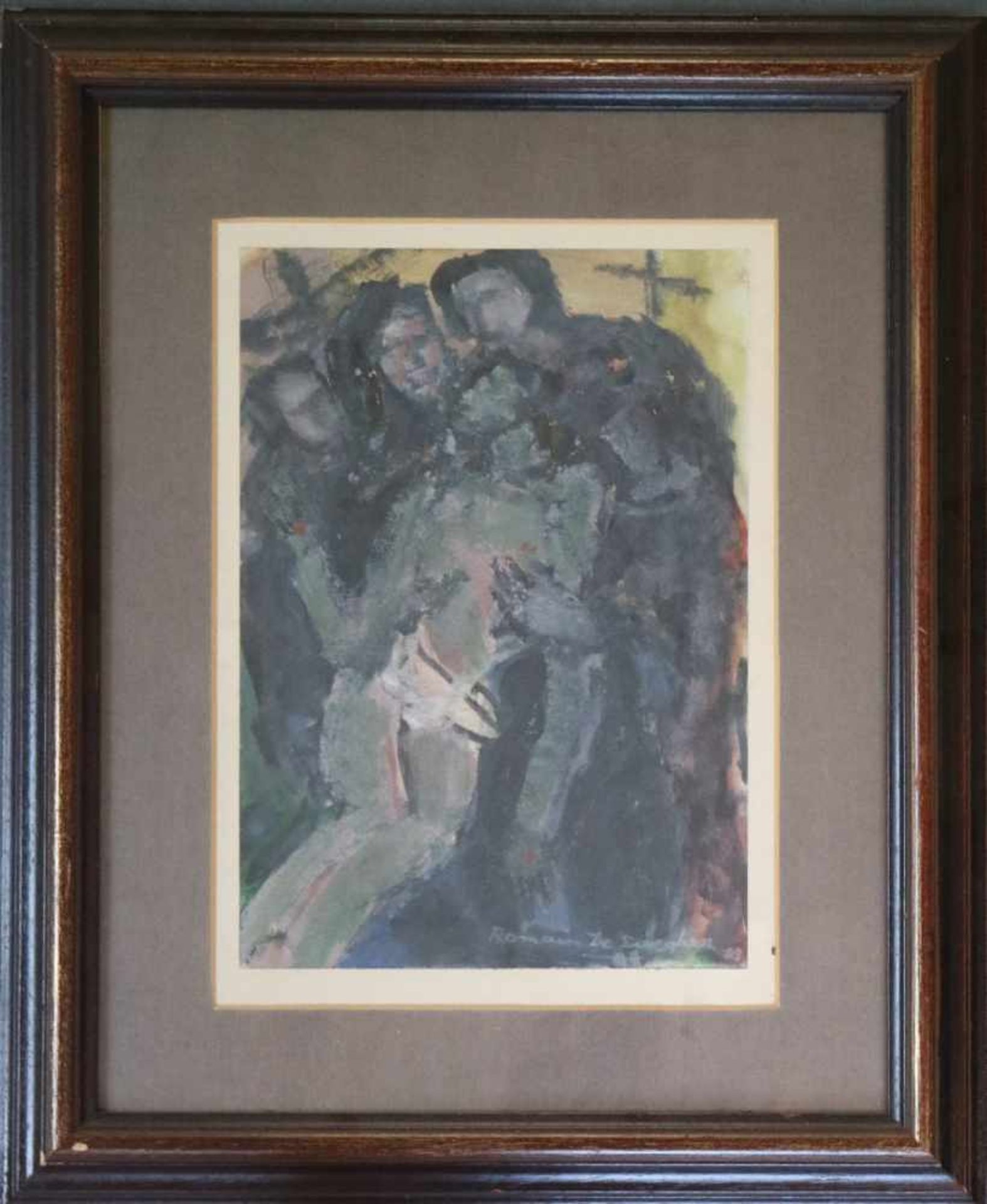 Romain DE SAEGHER (1907-1986)Oil on canvas Figures '8120 x 29 cm - Bild 2 aus 3