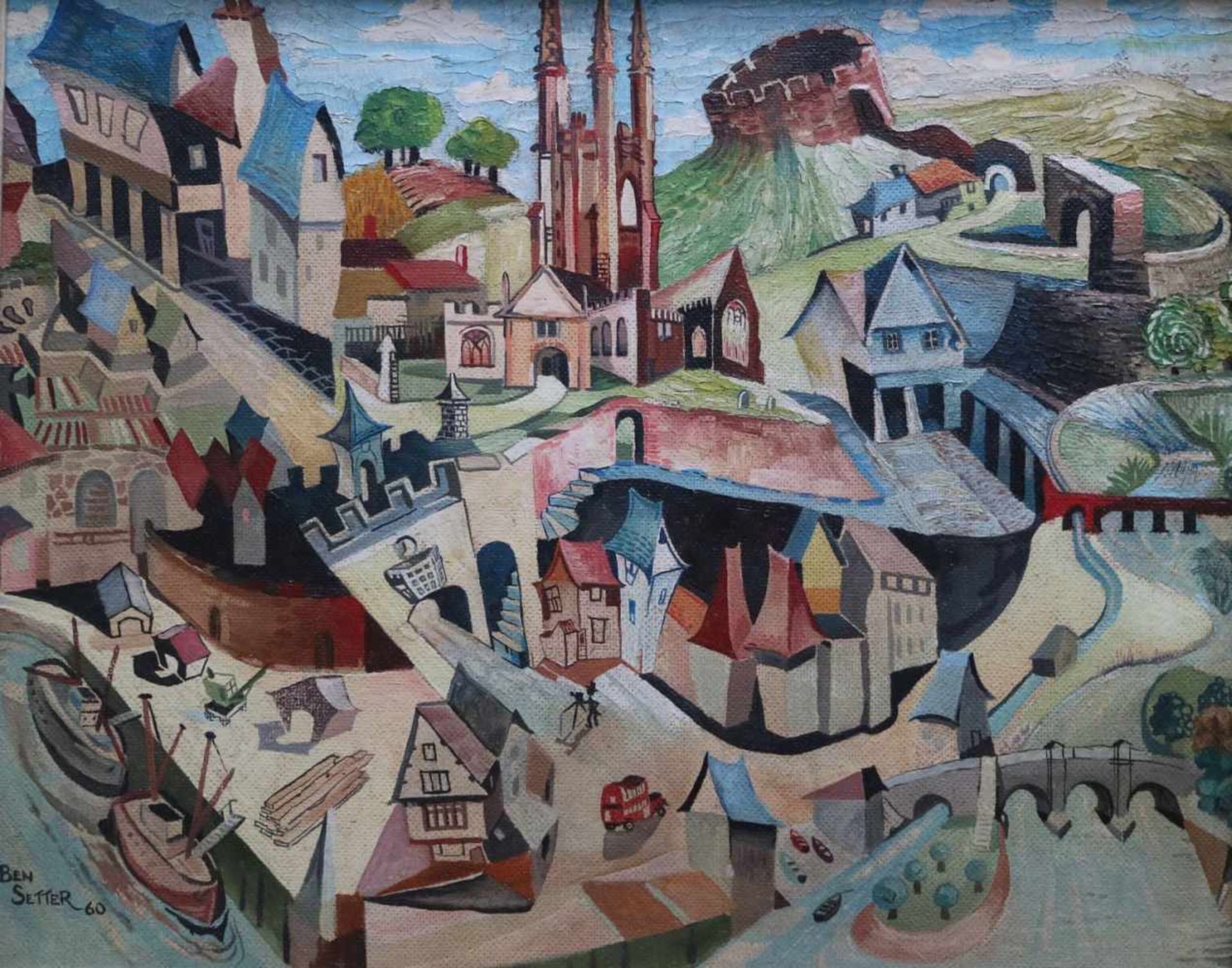 Ben Setteroil on canvas Landscape 196055 x 45 cm
