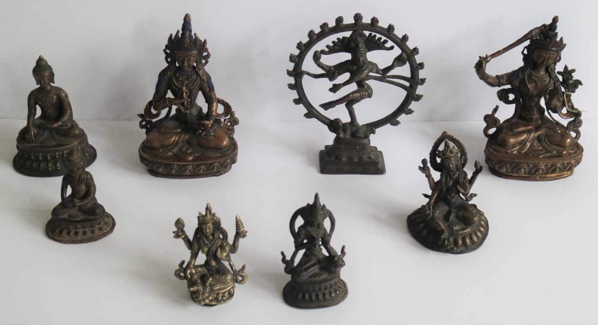 Lot of Asian bronzeLot of Asian bronzeH 10 tot 21.5 cm