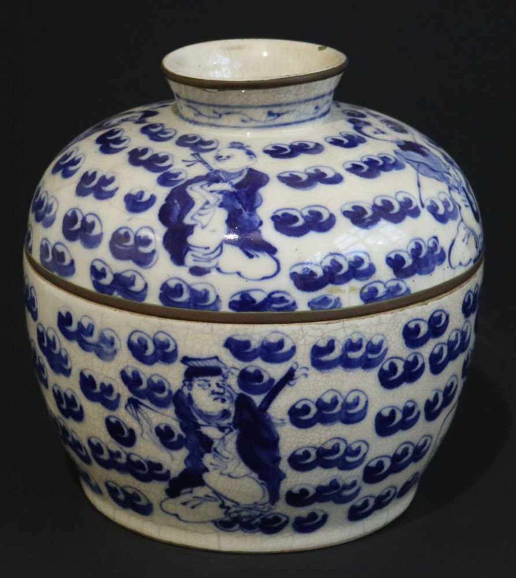 Chinese blue and white potChinese blue and white potH 21 dia 21 cm - Bild 8 aus 8